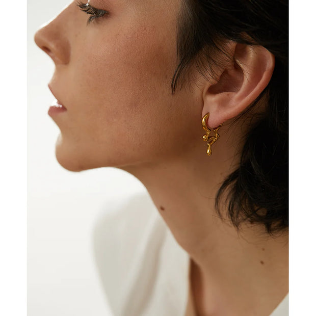 Geometric Creative Hoop Earrings