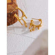 Geometric Gold Earrings