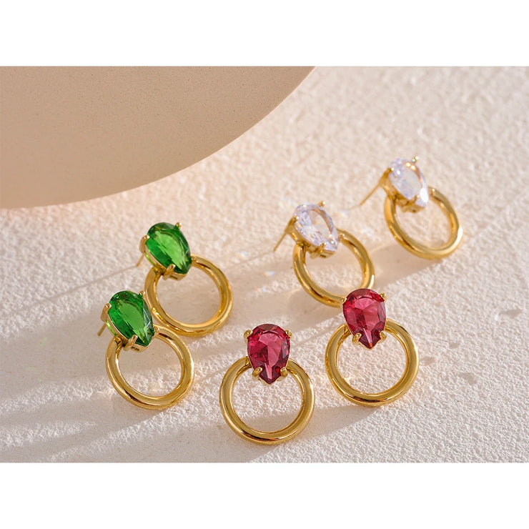 Zircon Stud Earrings