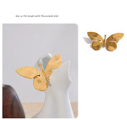 Chic 18k Gold PVD Butterfly Brooch Pin