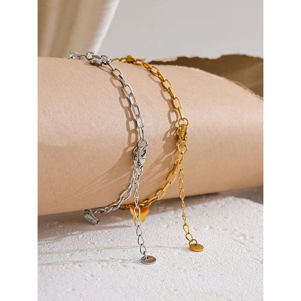 Enamel Butterfly Anklet