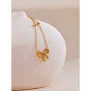 Bow Knot Pendant Necklace