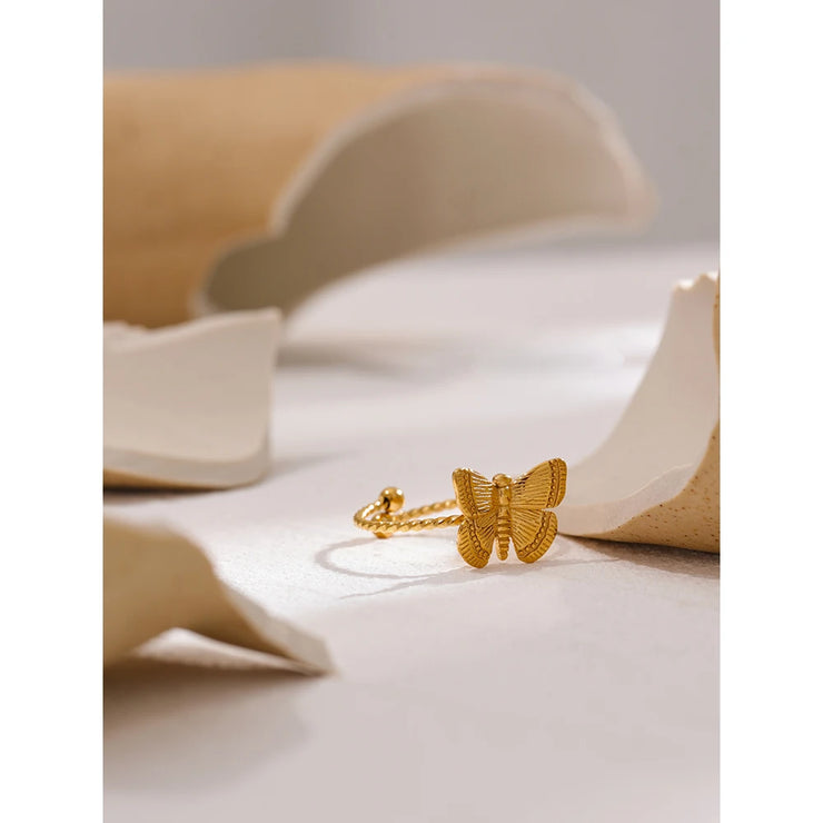 Butterfly Insect Adjustable Ring