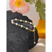 Freshwater Pearl & Stone Bead Bracelet