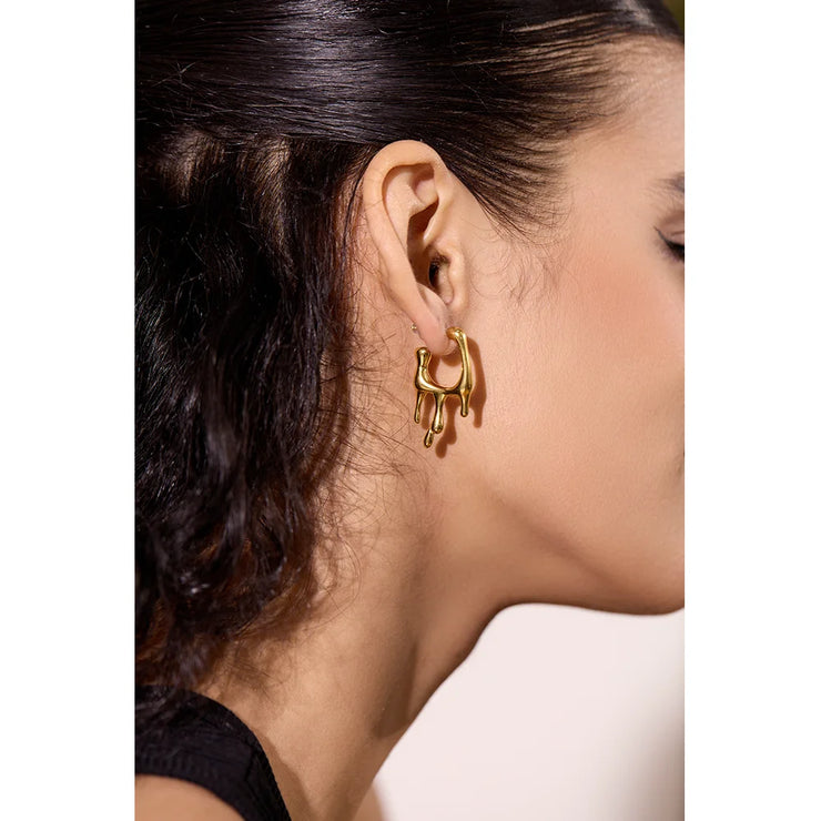 Geometric Gold Earrings