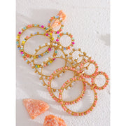 Colorful Crystal Bead Drop Y2K Earrings