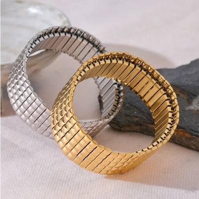 Wide Elastic Bracelet