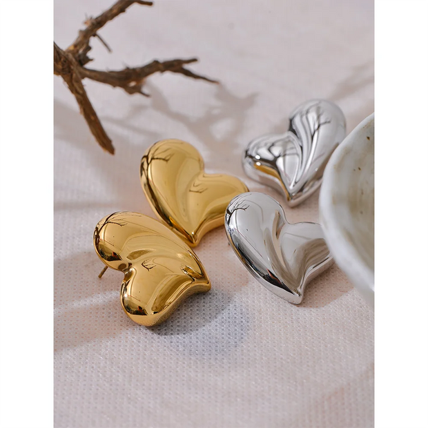 Chic Thick Heart Studs