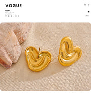 Heart Love Stud Earrings