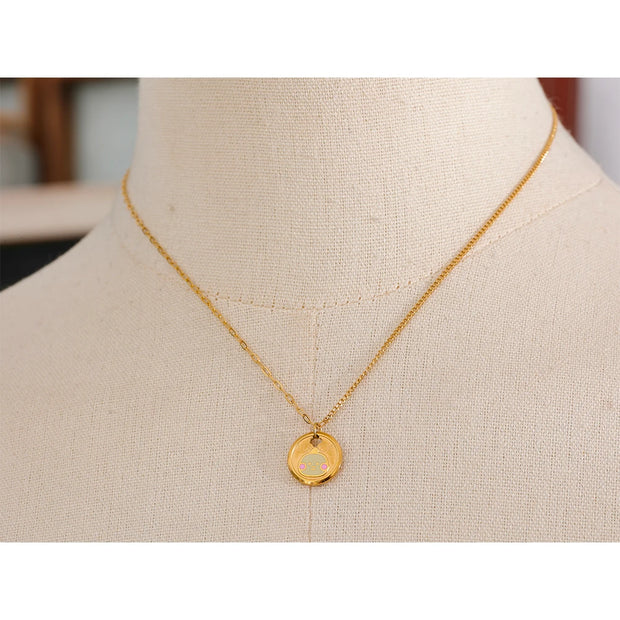 Yellow Duck Pendant Necklace