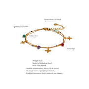 Natural Stone Flower Anklet