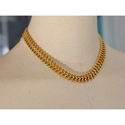 Wide Cuban Chain Necklace