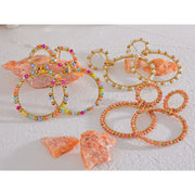 Colorful Crystal Bead Drop Y2K Earrings