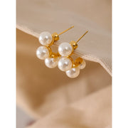 Minimalist Pearl Earrings