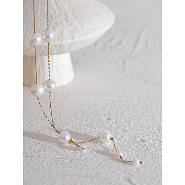 Pearl Bead Chain Necklace