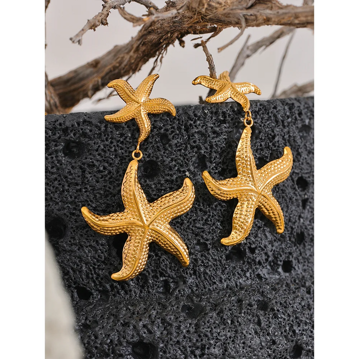 Starfish Drop Earrings