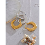 Geometric Hollow Hoop Earrings