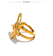 Starfish Open Adjustable Ring