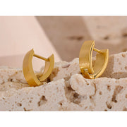 V-Shape Huggie Hoop Earrings