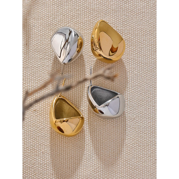 Geometric Hollow Stud Earrings