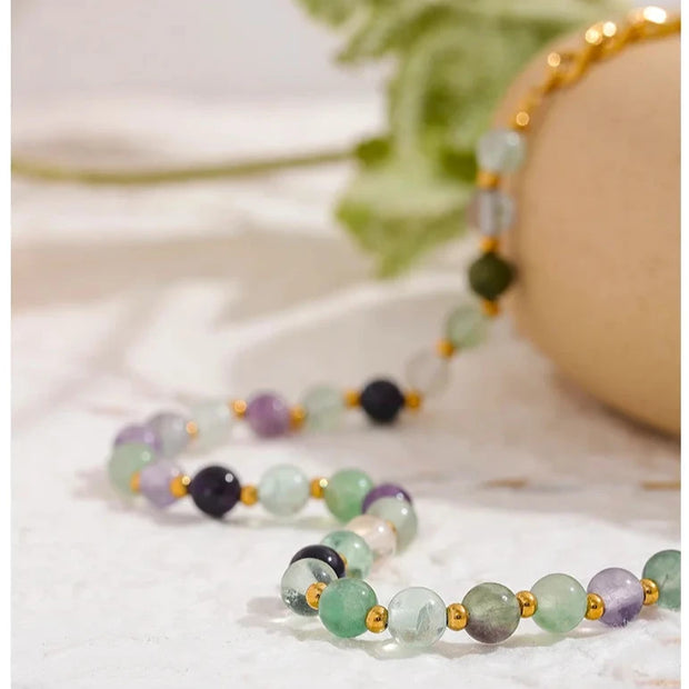 Chic Colorful Stone Bead Necklace