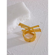 Stainless Steel Gold Color Ring