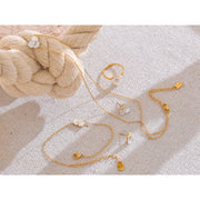 Shell Flower Jewelry Set