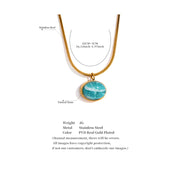 Amazonite Stone Pendant Necklace