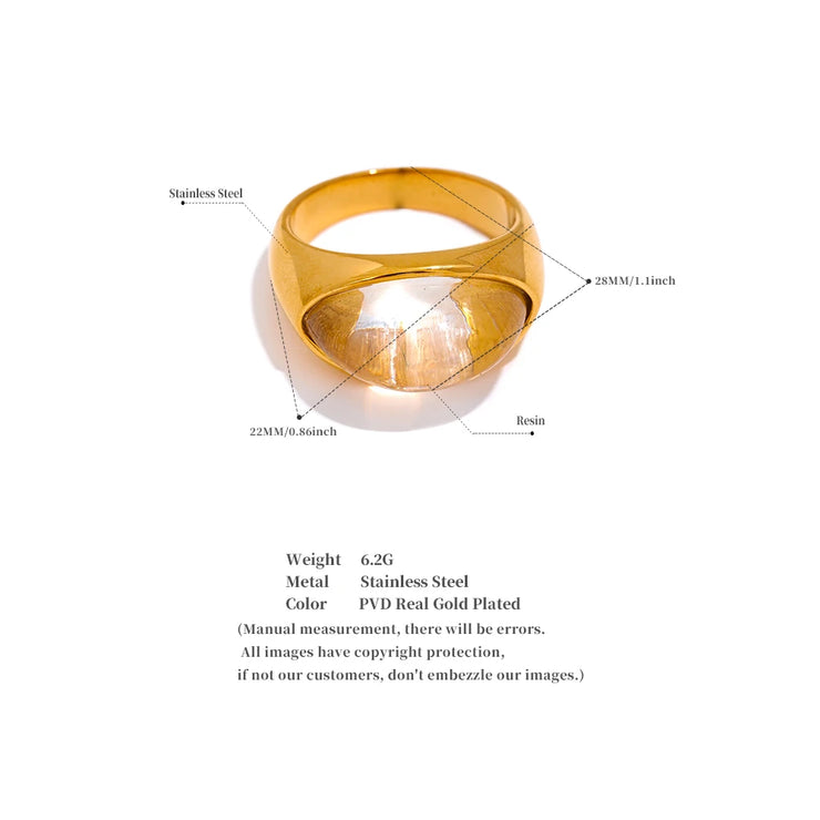 Geometric Cast Fashion Mysterious Ring