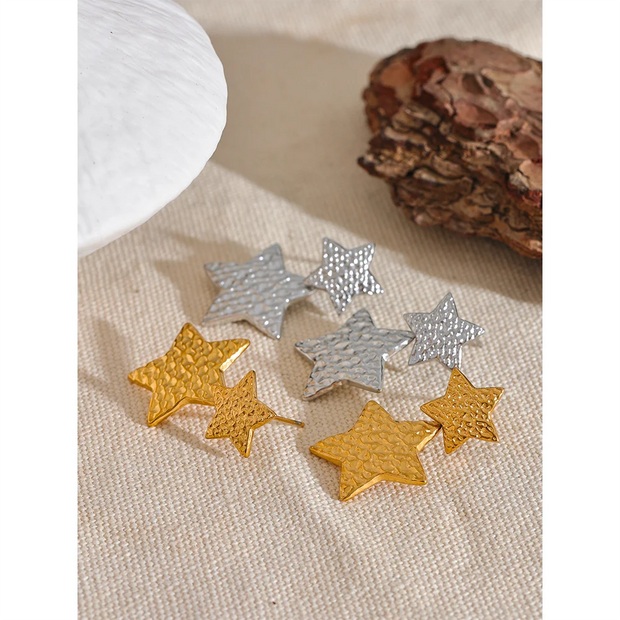 Pentagram Star Dangle Earrings