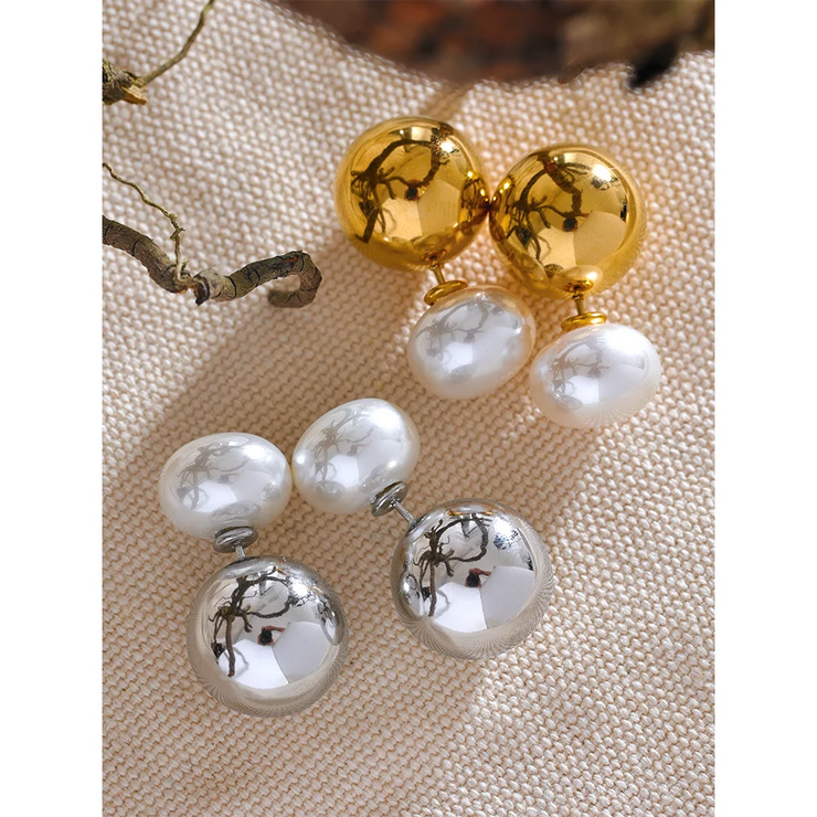 Elegant Pearl Stud Earrings