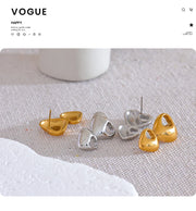 Heart Love Statement Stud Earrings