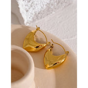 Golden Minimalist Statement Earrings