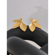 Gold Flower Earrings
