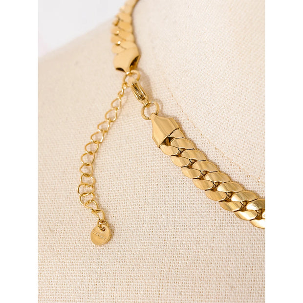 Gold Geometric Pendant Necklace