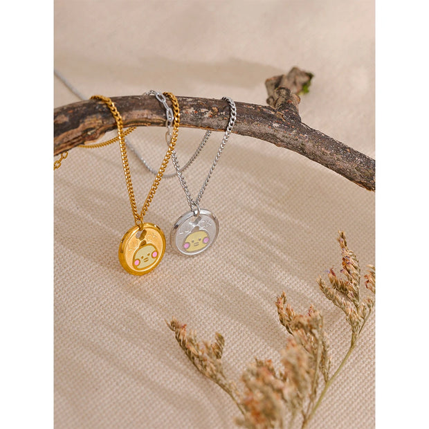 Yellow Duck Pendant Necklace