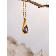 Purple Cubic Zirconia Necklace