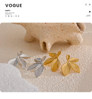 Gold Flower Earrings