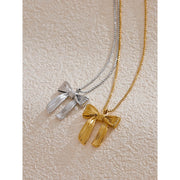 Bow Knot Pendant Necklace