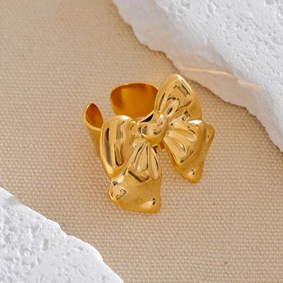 316L Stainless Steel Bow Knot Ring