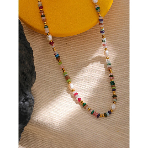 Y2K Boho Pearl Necklace