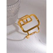 Square Hollow Cuff Bracelet