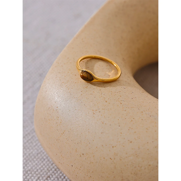 Natural Stone Fashion Ring