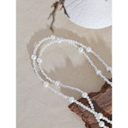 Layered Imitation Pearl Bib Necklace