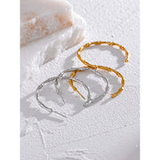 Bamboo Hoop Earrings