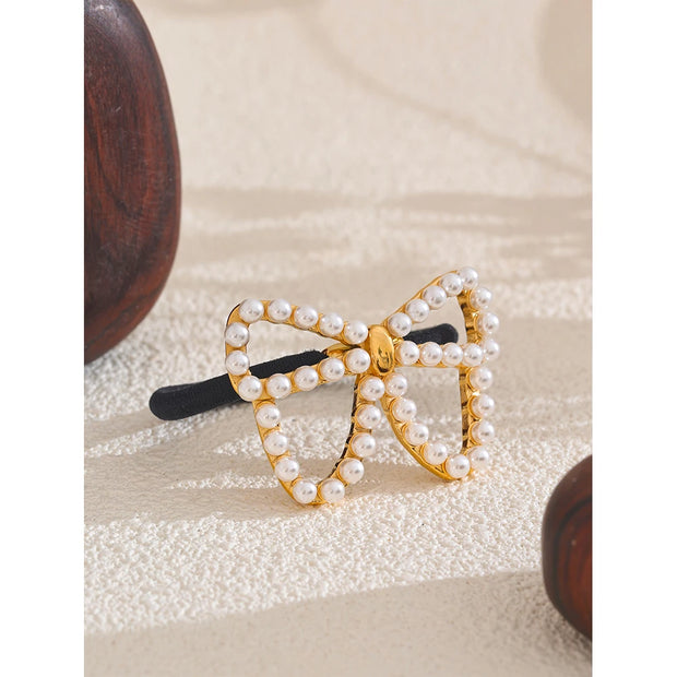 Pearl Bowknot Hairpin