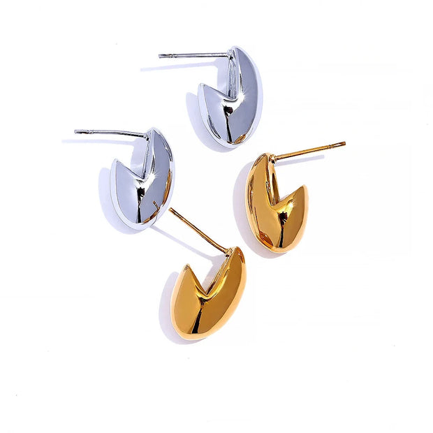 Minimalist Gold & Silver Stud Earrings