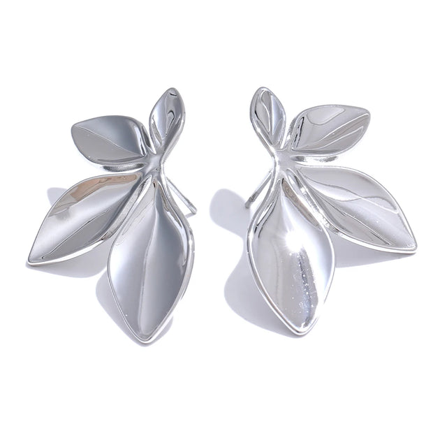 Gold Flower Earrings