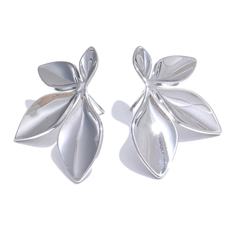 Gold Flower Earrings