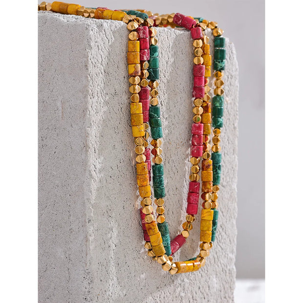 Emperor Stone Bead Necklace